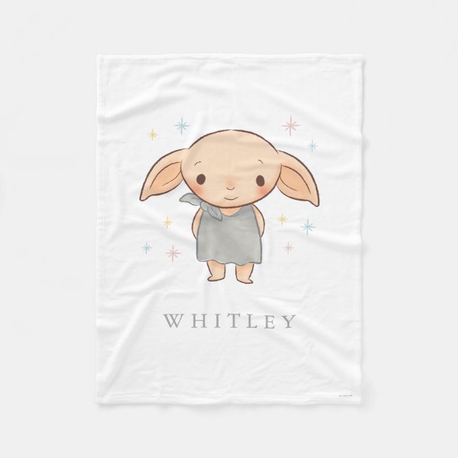 Cobertor De Velo Simple Harry Potter - Dobby Baby Shower (Frente)