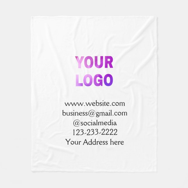 Cobertor De Velo simple minimal add your logo/design here text  pos (Frente)