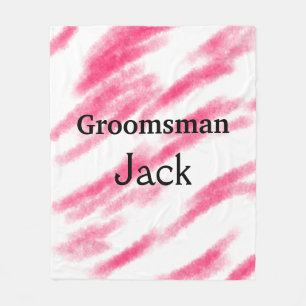 Cobertor De Velo SIMPLE MINIMAL add your name custom groomsman    T