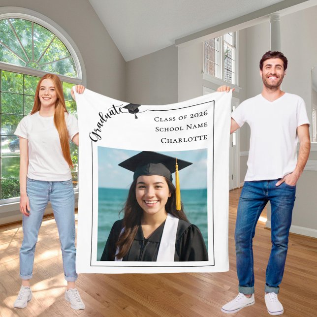 Cobertor De Velo Simple modern photo Graduate (Criador carregado)