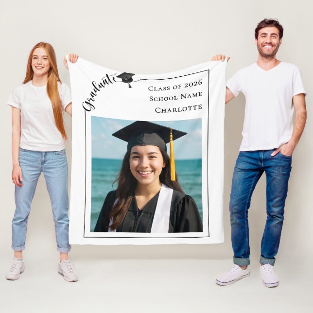 Cobertor De Velo Simple modern photo Graduate (In Situ)