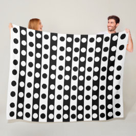 Cobertor De Velo Simples Abstrato preto e branco moderno minimalist