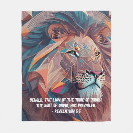 Cobertor De Velo Simples Bíblia Sobre O Leão De Judah
