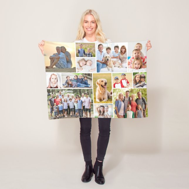 Cobertor De Velo Simples de Colagem de Fotos 13 Única (In Situ)
