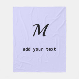 Cobertor De Velo simples e mínimo adicione sua foto de monograma de
