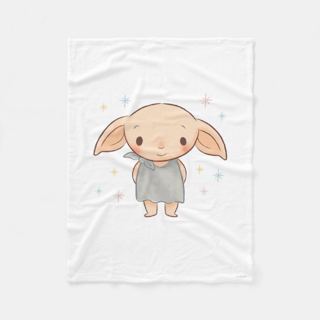 Cobertor De Velo Simples Harry Potter - Chá de Bebê do Dobby (Frente)