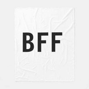 Cobertor De Velo Simples minimal BFF melhores amigos família nome p