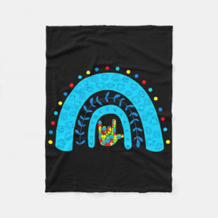 Cobertor De Velo Sinal de Amor de Suporte de Arco-Íris de Consciênc