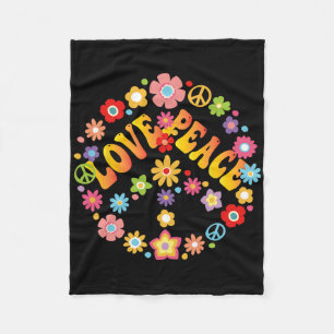Cobertor De Velo Sinal de Paz Amor 60 anos 70 Groovy Hippie Costume