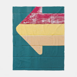 Cobertor De Velo Sinalização de seta vermelha, laranja e amarela