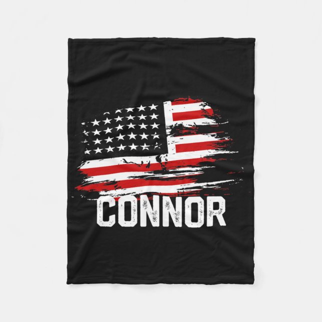 Cobertor De Velo Sinalizador Connor Usa Personalizado Em 4 De Julho (Frente)