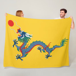Cobertor De Velo Sinalizador da dinastia Qing na China (Dragão Chin