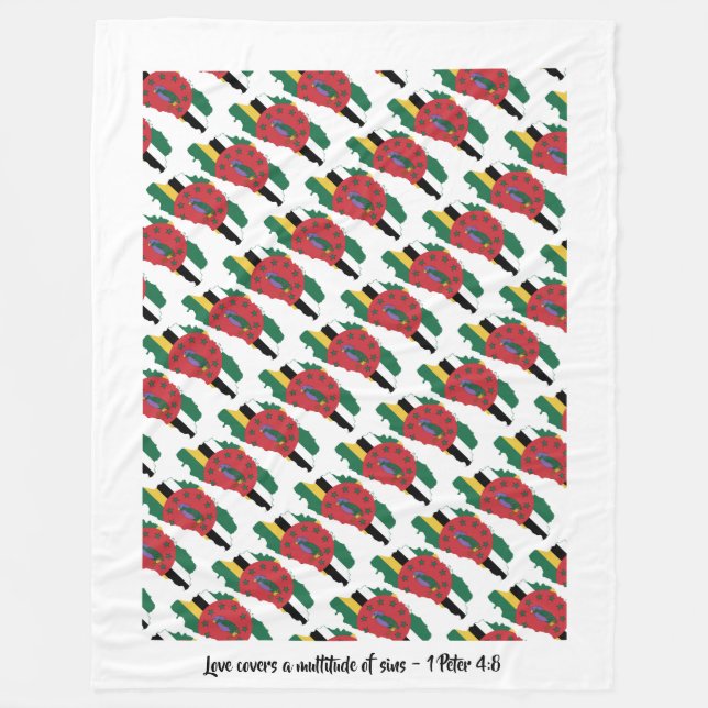 Cobertor De Velo SINALIZADOR DE DOMÍNICA Cristã Personalizado (Frente)