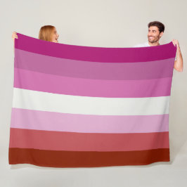 Cobertor De Velo Sinalizador do Orgulho Lésbico Rosa