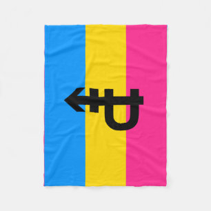 Cobertor De Velo Sinalizador do Orgulho Pansexual