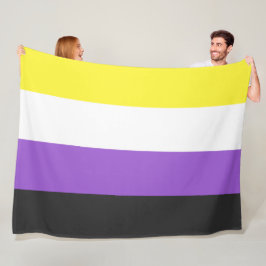 Cobertor De Velo Sinalizador Enby (Orgulho Não-Binário)