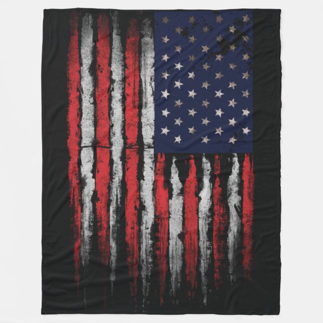 Cobertor De Velo Sinalizador Grunge U.S.A (Frente)