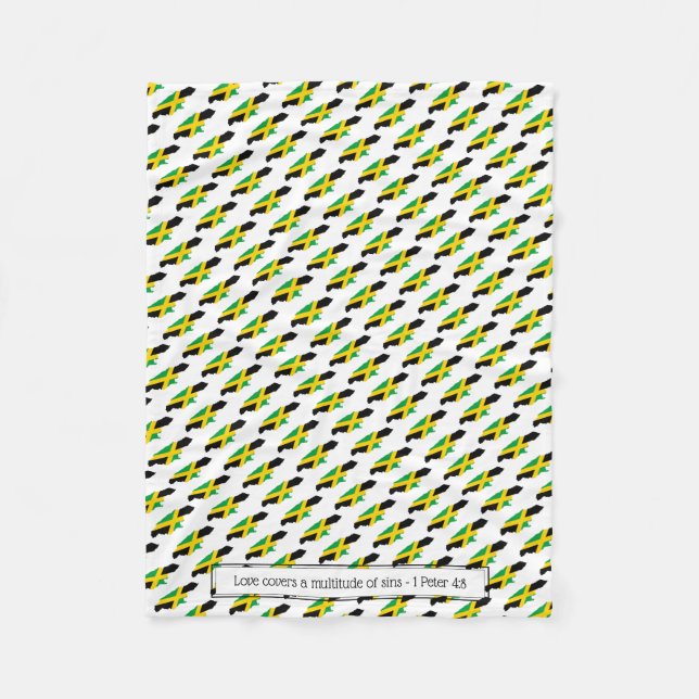 Cobertor De Velo SINALIZADOR JAMAICA Patriótico Personalizado (Frente)