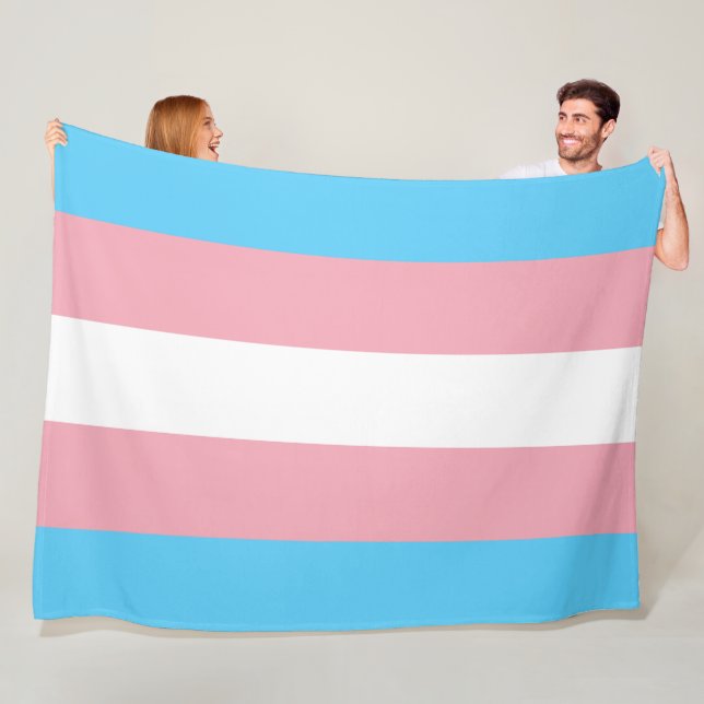 Cobertor De Velo Sinalizador Trans Pride (Orgulho Transgênero) (In Situ)