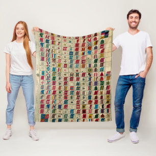 Cobertor De Velo Sinalizadores Navais Vintage da Ilustração Mundi