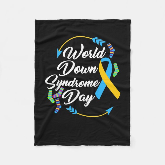 Cobertor De Velo Sindroma Abaixo A Consciência Meias Crianças Direi (Frente)