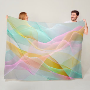 Cobertor De Velo Sinfonia Pastel de Fitas Flutuantes e Transparente