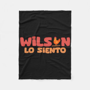 Cobertor De Velo Sinto Muito Wilson Galo Engraçado Humor de Galinha