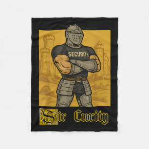 Cobertor De Velo Sir Cures Funny Security Pun Knight Memória Mediev