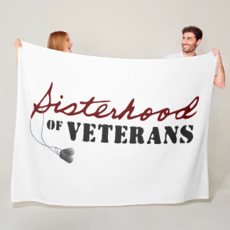 Cobertor De Velo Sisters of Veterans Military Pride Design