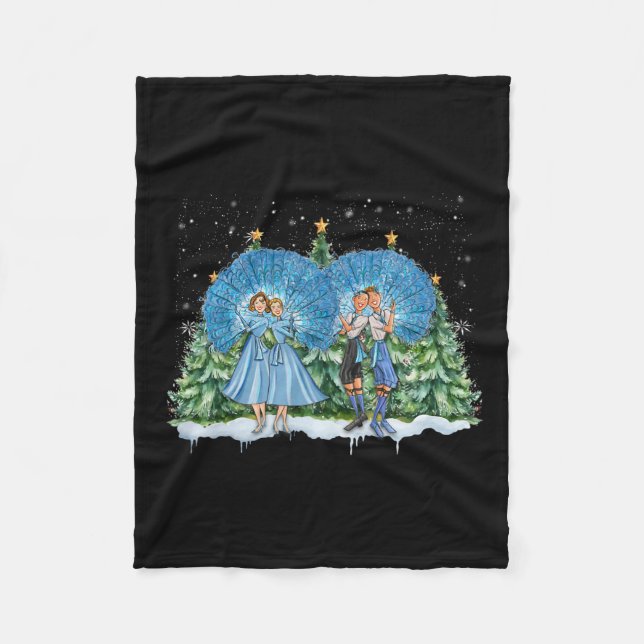 Cobertor De Velo Sisters White Christmas Movie 1954 Xmas Snow Pajam (Frente)