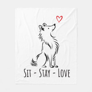 Cobertor De Velo Sit-Stay-Love Sheltie