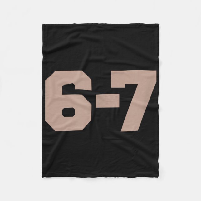Cobertor De Velo Six Seven Trending 67 Logo _1  (Frente)