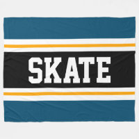 SKATE Largas de Corridas Negras Azul-Amarelas-TEAL
