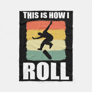 Cobertor De Velo Skate Retro É Assim Que Eu Rolo Skateboard