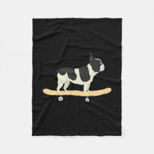 Cobertor De Velo Skateboard French Bulldog Puppy Gift