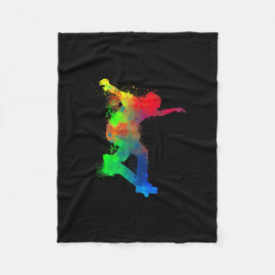 Cobertor De Velo Skateboard Skateboarder - Arte Moderna Skateboardi
