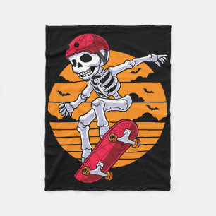 Cobertor De Velo Skateboard Skeleton Funny Skater
