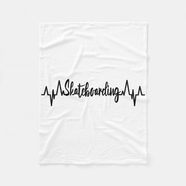 Cobertor De Velo Skateboarding Ecg Heartline Skater Action Sport  (Frente)