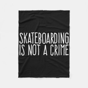 Cobertor De Velo Skateboarding Não É Um Crime Skating Esporte Extre