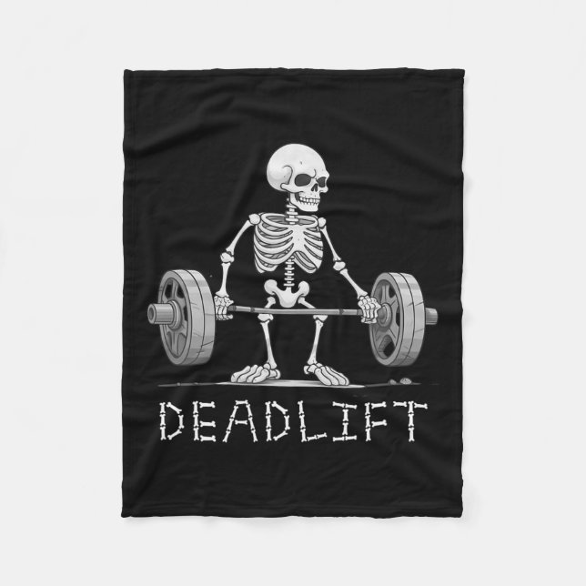 Cobertor De Velo Skeleton Halloween Engraçado Espessura (Frente)