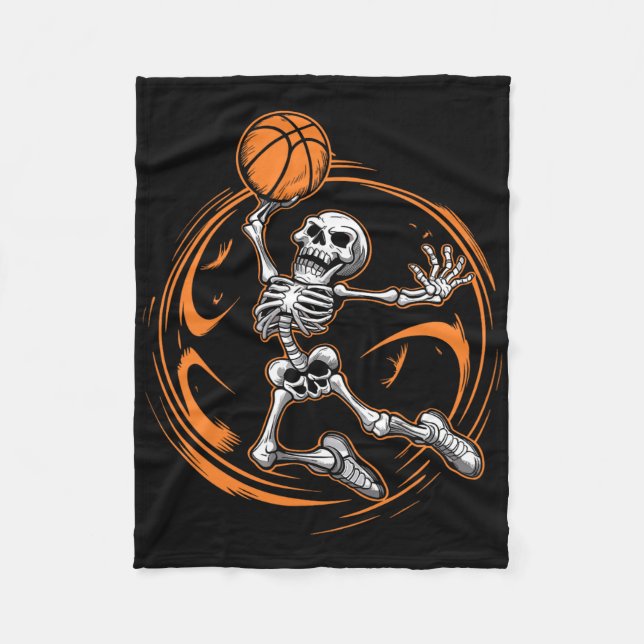 Cobertor De Velo Skeleton Halloween Men Boys Sketll Hallowee (Frente)