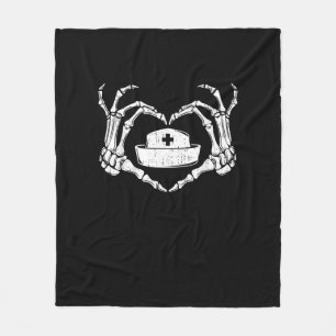 Cobertor De Velo Skeleton Hand Heart Lpreguiçoso Halloween Costume