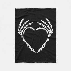 Cobertor De Velo Skeleton Hand Heart Pocket Halloween Costume Engra
