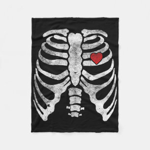 Cobertor De Velo Skeleton Heart Cage Raios X Crianças Adultas Diver