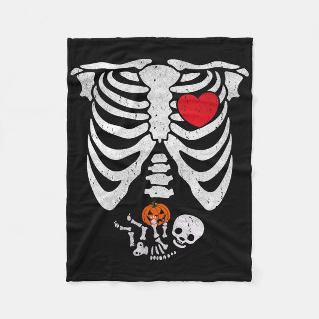 Cobertor De Velo Skeleton Heart Halloween Costumes by (Frente)