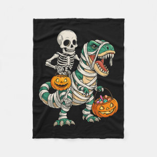Cobertor De Velo Skeleton Riding Mummy Dinosaur T Rex Kids Men