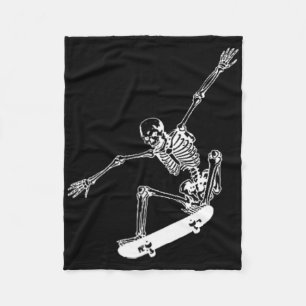 Cobertor De Velo Skeleton Skateboard Skull Halloween Skate