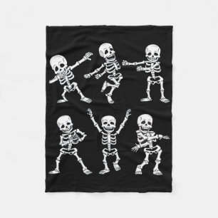 Cobertor De Velo Skeletons Dançantes Desafio Meninos Meninas H