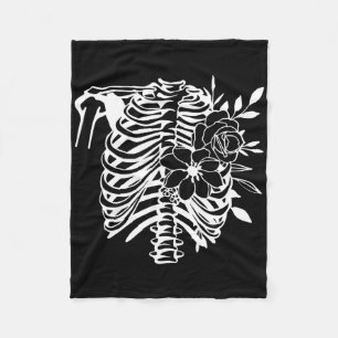 Cobertor De Velo Skeletrib Cage Flower Easy Halloween Figurume 1