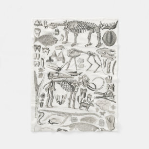 Cobertor De Velo Skelull Animal Halloween